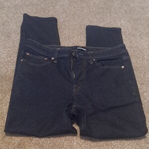Express Men's Dark Denim Athletic Slim Jeans